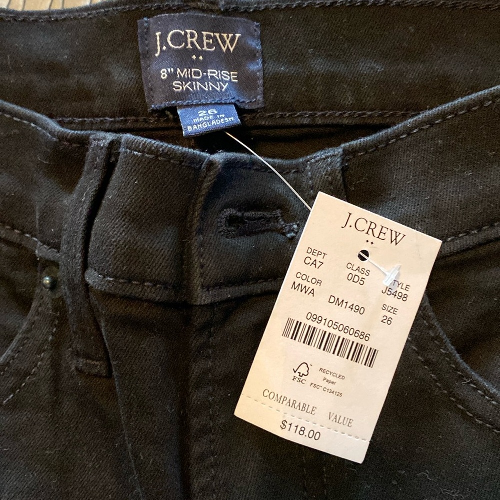 NWT black jeans from Jcrew.